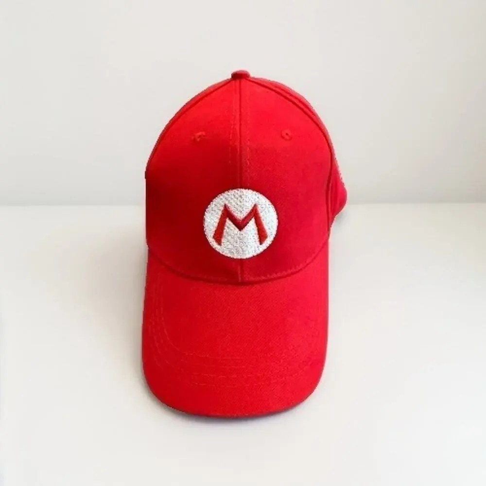 Nintendo Super Mario Unisex Red Adjustable Strapback Hat Baseball Cap One Size